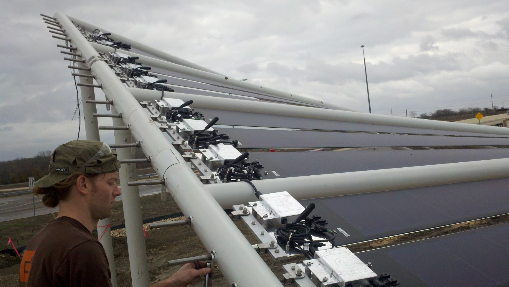 Solar Sail Carport in Pflugerville, TX pvilion